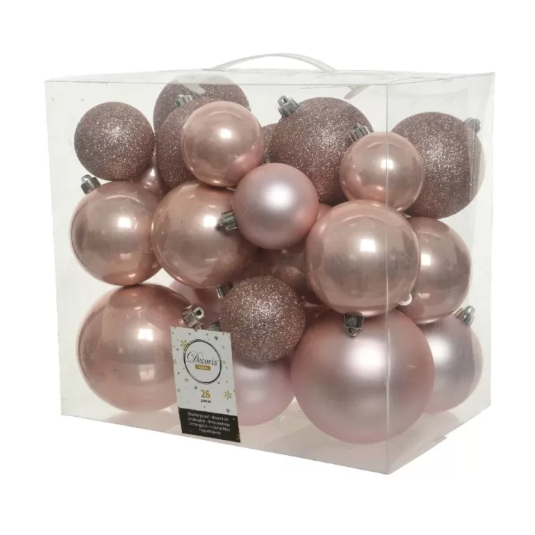 Store Sapins 26 Boules Incassables Roses