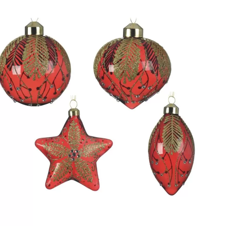 Flash Sale Sapins 4 Boules Originales Rouges Et Or