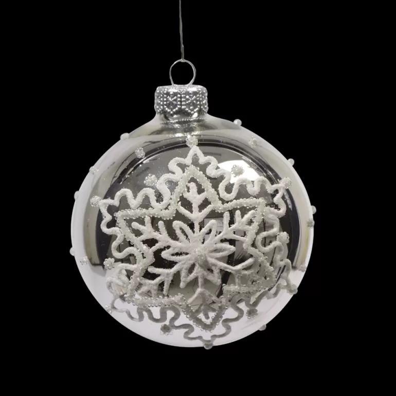 Clearance Sapins 6 Boules Argentees A Motif