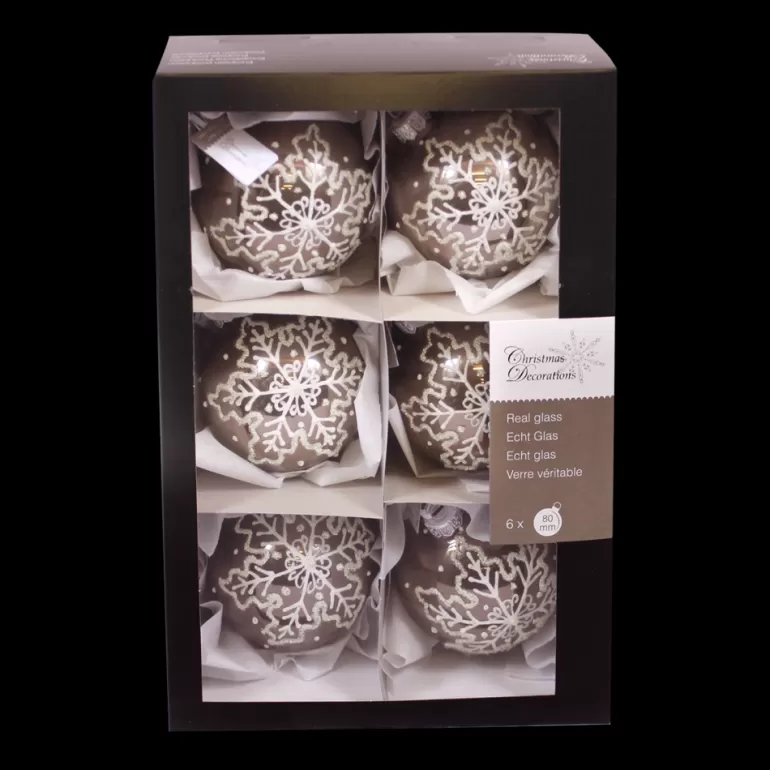 Clearance Sapins 6 Boules Argentees A Motif