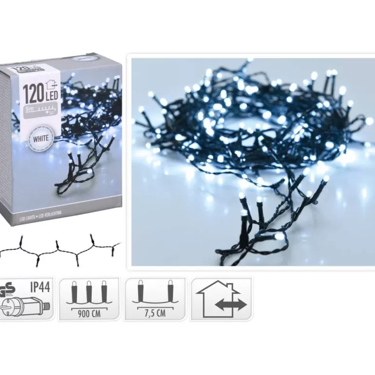 Best Sapins Guirlande 120 Led Blanc Froid