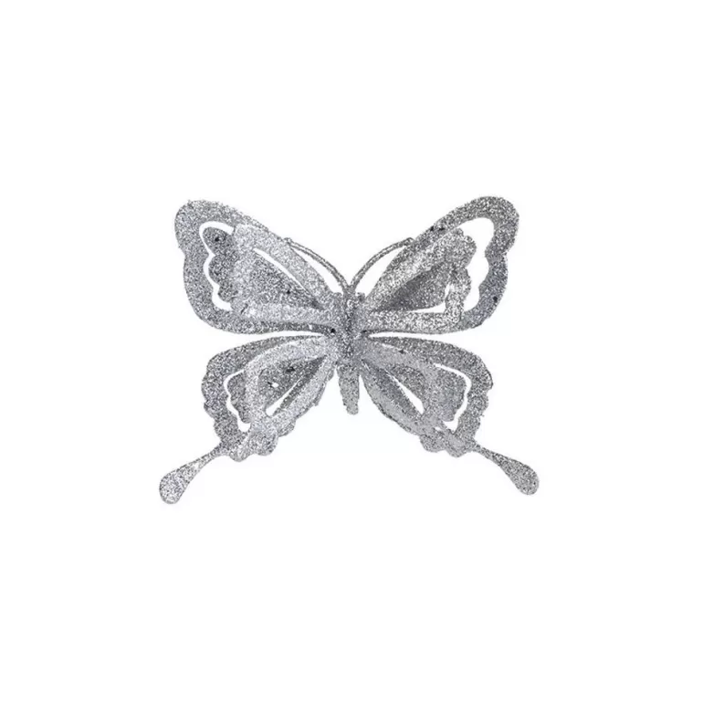 Shop Sapins Papillon Argente Sur Clip