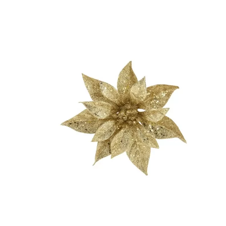 Cheap Sapins Poinsettia Or A Paillettes Sur Clip