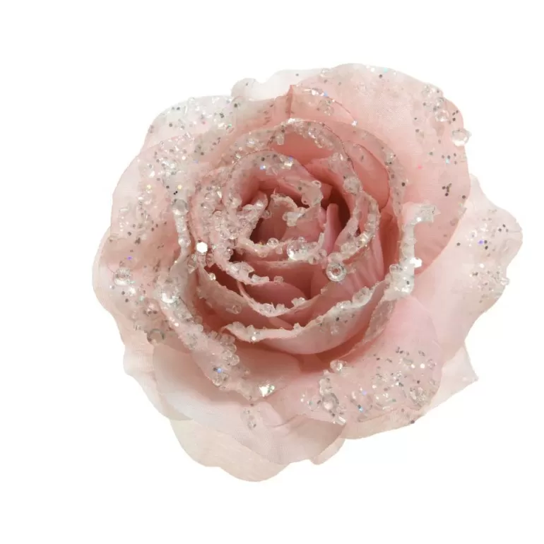 Shop Sapins Rose Rose Poudre A Paillettes Sur Clip