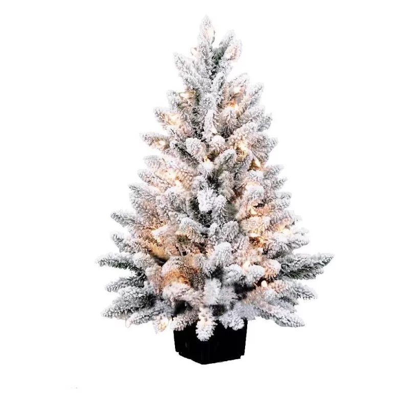 Fashion Sapins Sapin Artificiel Floque En Pot